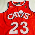 Maillot de Basket #23 James Cleveland Cavaliers authentique orange